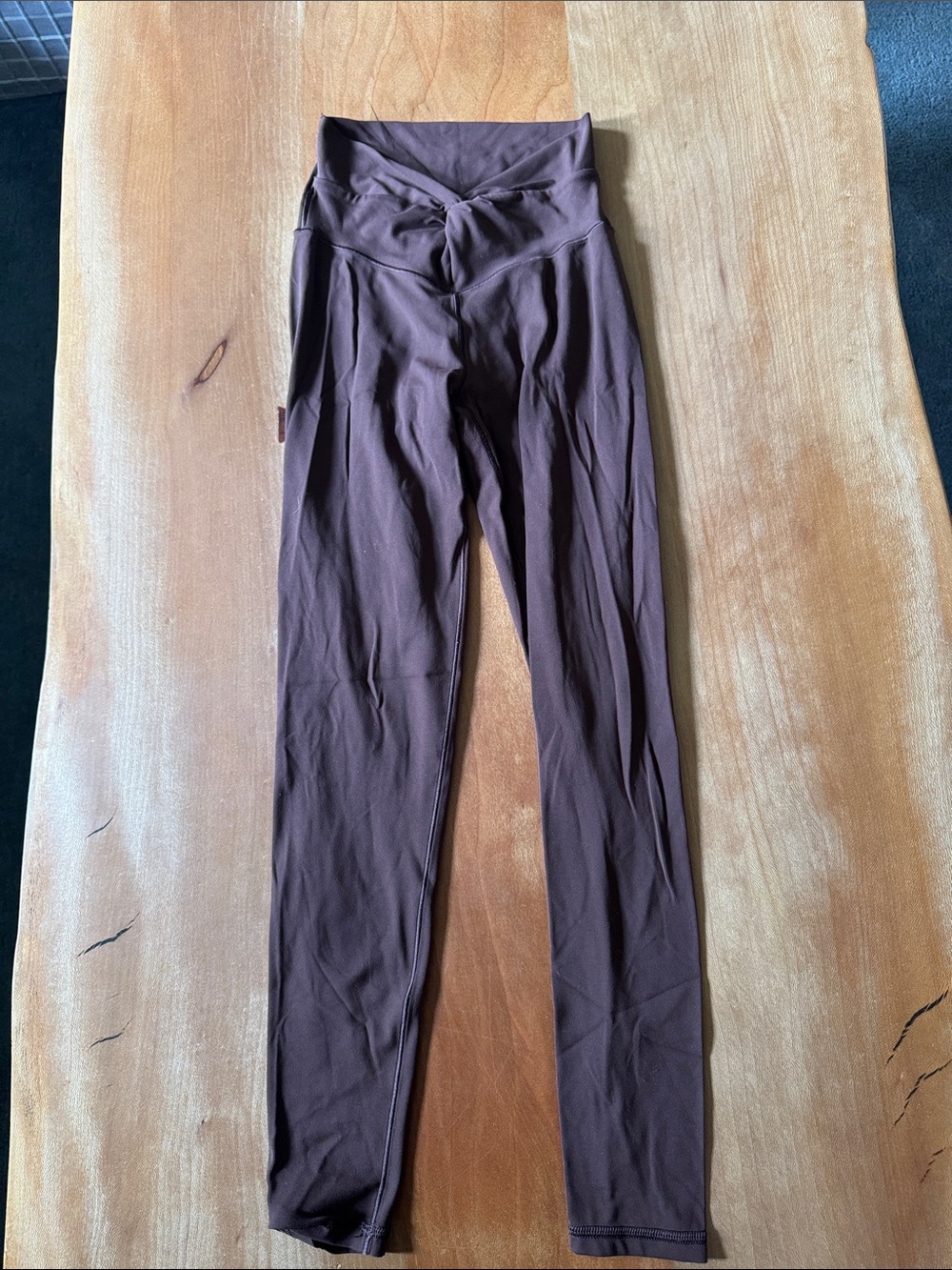 aerie High-Rise Crossover Waist Leggings in Brown